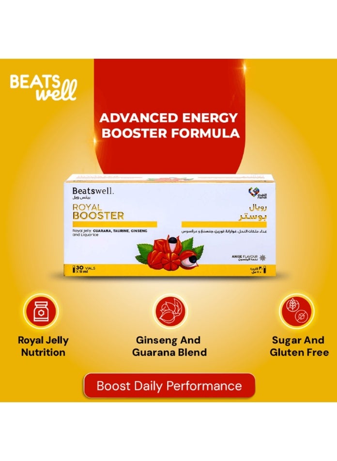 BeatsWell بياتسويل رويال بوستر رويال بوستر بنكهة اليانسون - 30 قارورة صالحة للشرب - Image 2