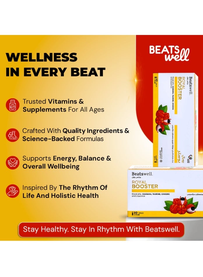 BeatsWell بياتسويل رويال بوستر رويال بوستر بنكهة اليانسون - 30 قارورة صالحة للشرب - Image 4