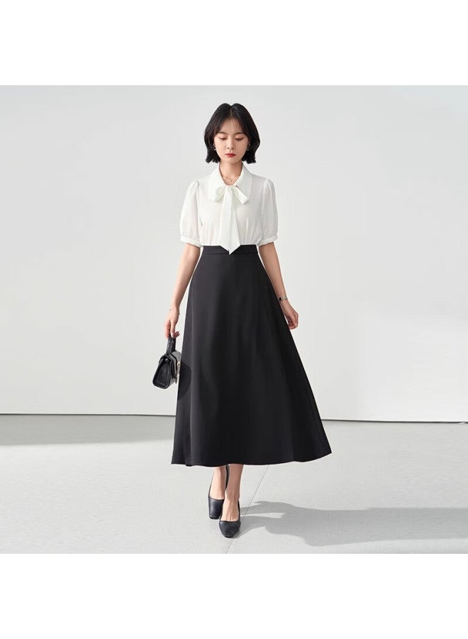 Lady Bird Miss Bird A-line Long Dress, Women's Formal Umbrella Skirt, Professional Long Skirt, Shirt Skirt, Interview Skirt, Black Skirt, S - Image 2