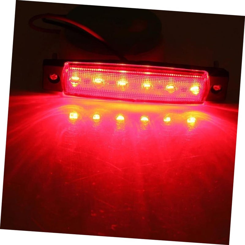 2pcs Red LED Trailer Tail Lights Brake Turn Signal Marker Lights for Trucks Boats - Image 5
