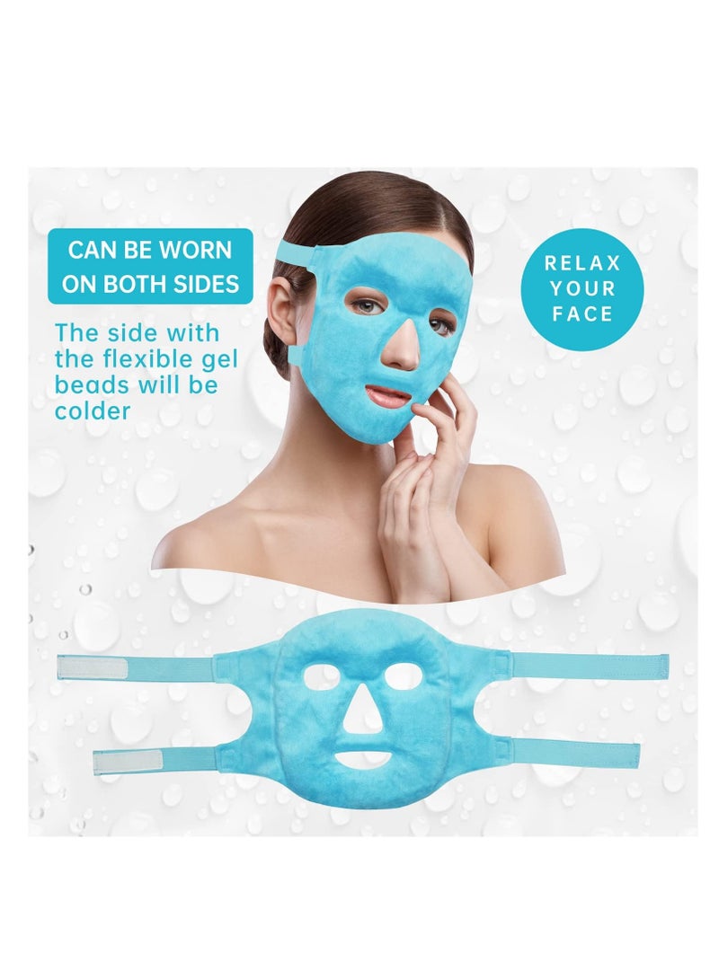 Hihonor Cold Face Eye Mask Ice Pack Reduce Face Puff Dark Circles Blue  - Image 4