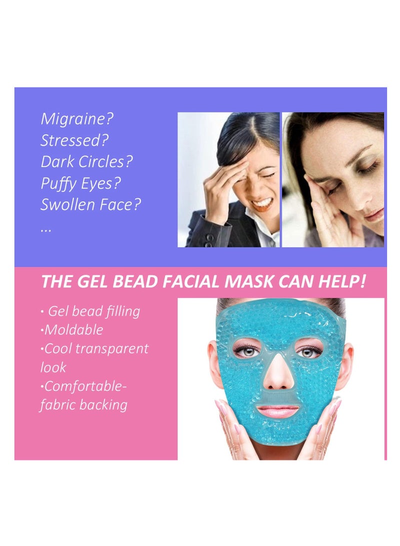 Hihonor Cold Face Eye Mask Ice Pack Reduce Face Puff Dark Circles Blue  - Image 2