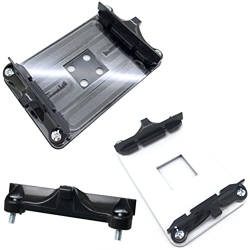 LUORNG 4Pairs CPU Fan Mounting Bracket Plate CPU Fan Support Brackets Retainer Brackets Plate Support Holders for AM4 AMD (16 Screws), Black - Image 2