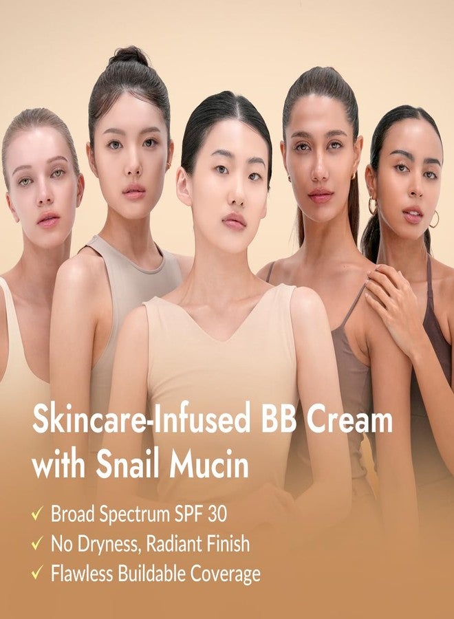 MIZON 3-in-1 Snail Repair Intensive BB Cream SPF 30 (#25) - Multifunctional Korean Skincare, Makeup & Sun Protection with Phyto Mucin - Image 2