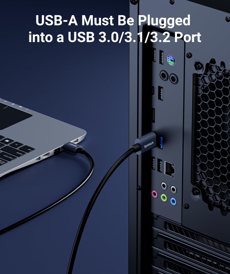 Syntech Link Cable 20 FT Compatible with Oculus/Meta Quest 3/Meta Quest 3S, Quest2/Pro/Pico 4/Ultra Accessories and PC/SteamVR, High Speed PC Data Transfer, USB 3.0 to USB Cable for VR Headset, Black - Image 5