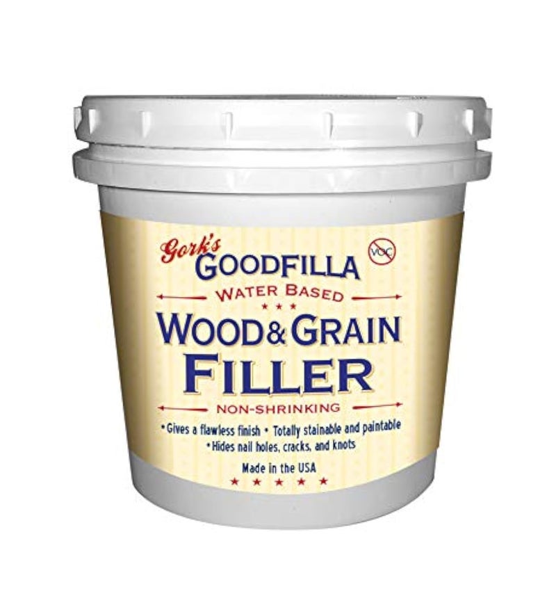 Goodfilla Water-Based Wood & Grain Filler (Trowel Ready) - Ebony - 1 Quart By Goodfilla | Replace Every Filler & Putty | Repairs  Finishes & Patches | Paintable  Stainable  Sandable & Quick Drying - Image 1