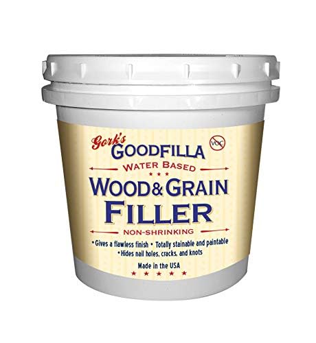 Goodfilla Water-Based Wood & Grain Filler (Trowel Ready) - Ebony - 1 Quart By Goodfilla | Replace Every Filler & Putty | Repairs  Finishes & Patches | Paintable  Stainable  Sandable & Quick Drying - Image 2