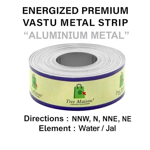 TREEMAISON CORNATING HOMES Aluminium Strip Vastu Remedy for Home Entrance, Maha Vastu Remedy for Toilet Correction and Zone (Aluminium, 8 FEET, 12MM WIDHT, 0.2MM GAUGE) (Pack of 1), - Image 4