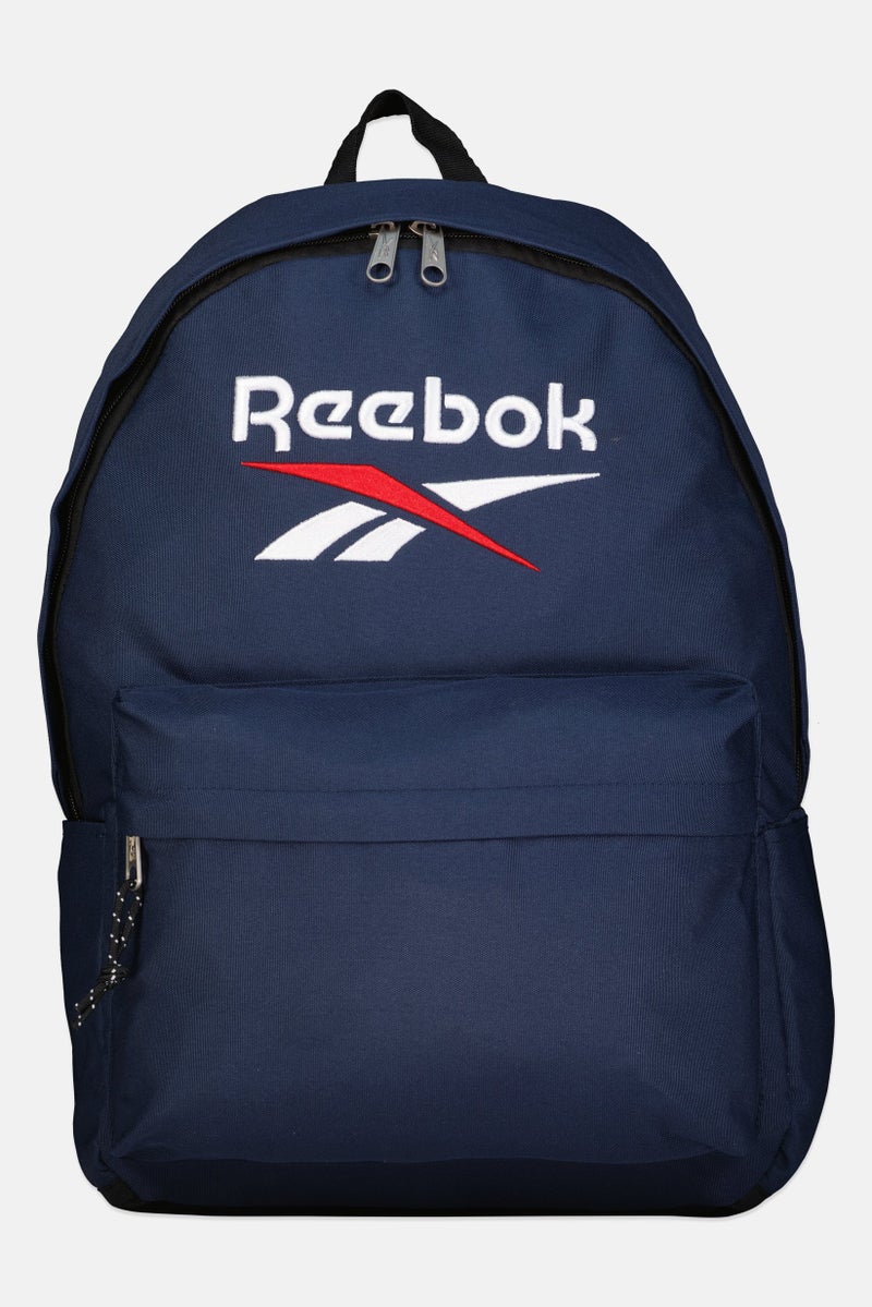 Reebok Men Embroidered Logo Outdoor Backpack, Navy - Image 1