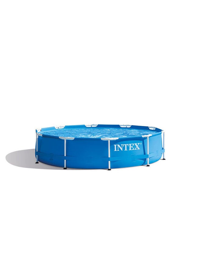 INTEX Round Shaped Swimming Pool 12x30inch |Blue/White For Age 6+ Years - Image 3