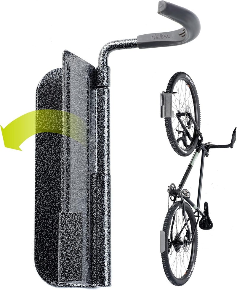 Delta Bike Rack Garage Wall Mount Storage by Cycle, Hook Design Provides Easy Bicycle Storage Access, Bike Wall Mount Rack Holds Any Bike for Easy Access - Image 1