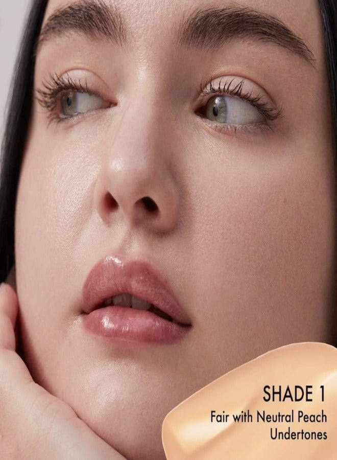 SUMMER FRIDAYS Summer Fridays Sheer Skin Tint with Hyaluronic Acid & Squalane – Lightweight, Hydrating Coverage, Shade 1 - pale with neutral peach undertones 30ml  - Image 3