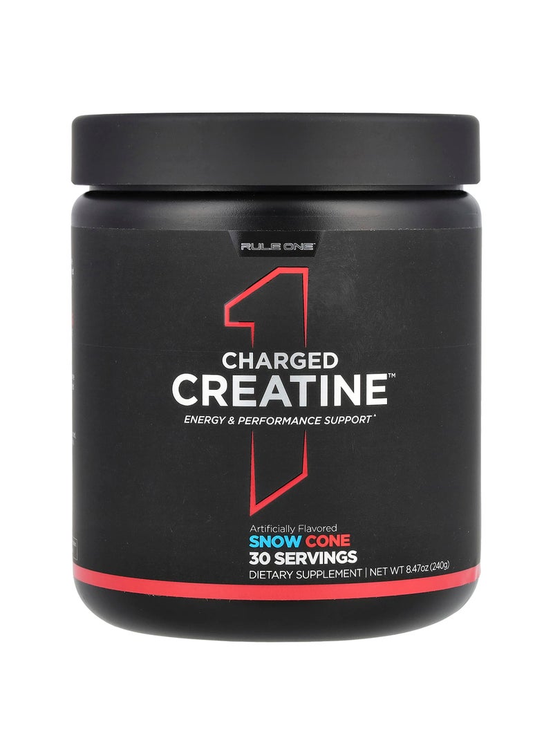 Charged Creatine, Snow Cone, 8.47 oz (240 g)