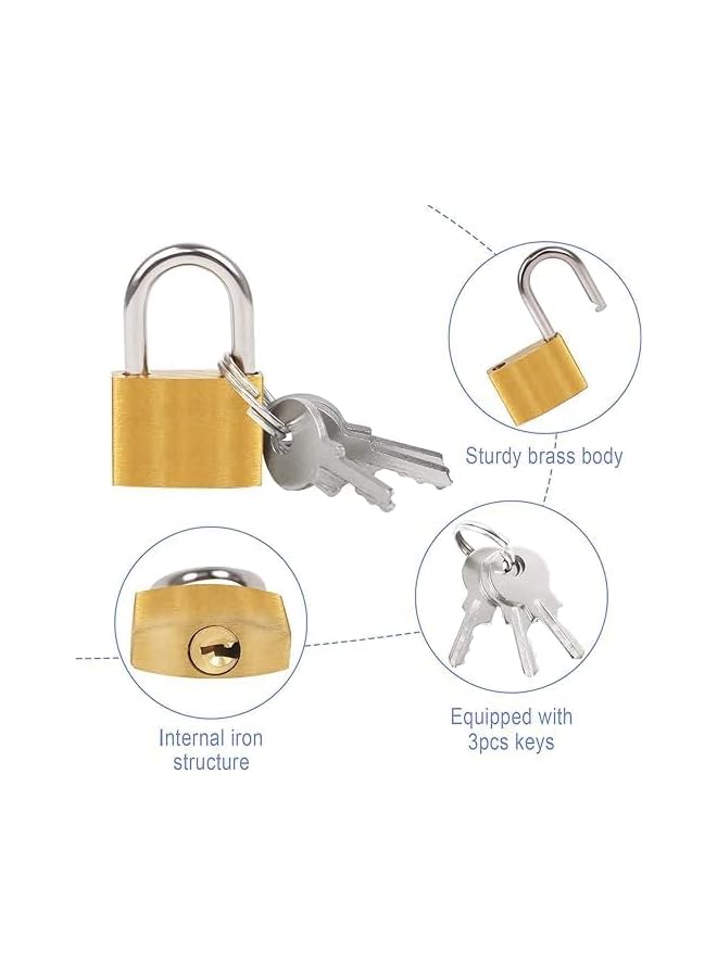 PROMASS PROMASS Shackle Padlock with Keys - Outdoor Security Padlock for Shed, Luggage Lock, Backpack, Gym Locker Lock, Suitcase LockGarage. (38MM)  - Image 4