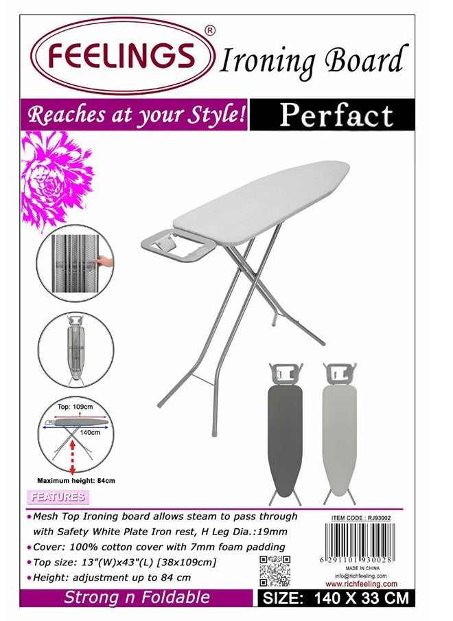 Feelings Feelings Ironing Board Perfect Light Grey (140X33 Cm)  - Image 4