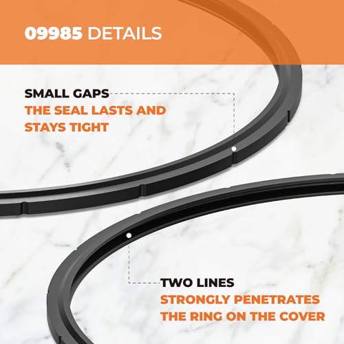 Pokin 09985 Pressure Canner Sealing Ring Repalcement for Presto 01751 01781 01784 01745 01755 01782,Pressure Rubber Ring Fits for Presto 16 18 23 Qt Cooker,Pressure Cooker Parts & Accessories - Image 2