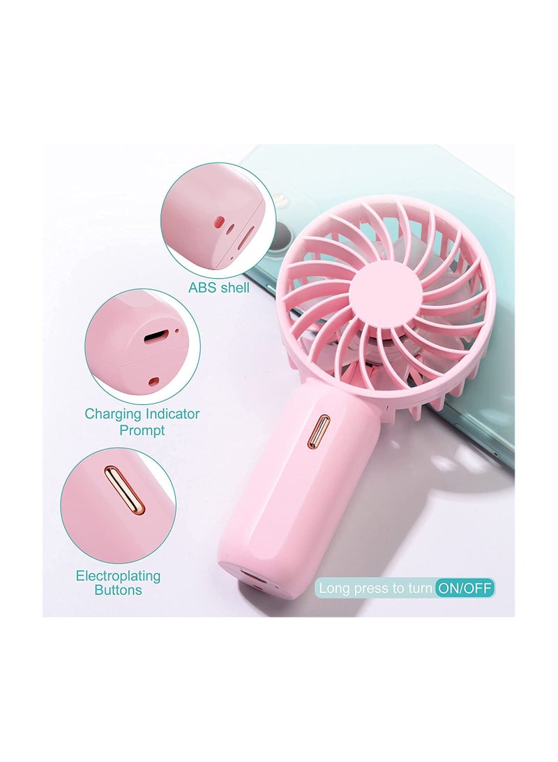 Handheld Mini Fan, Battery Operated, Small Personal Portable Fan Speed, Adjustable USB Rechargeable Fan for Kids Girls Women Men, Home Office Indoor Outdoor Travelling - Image 4