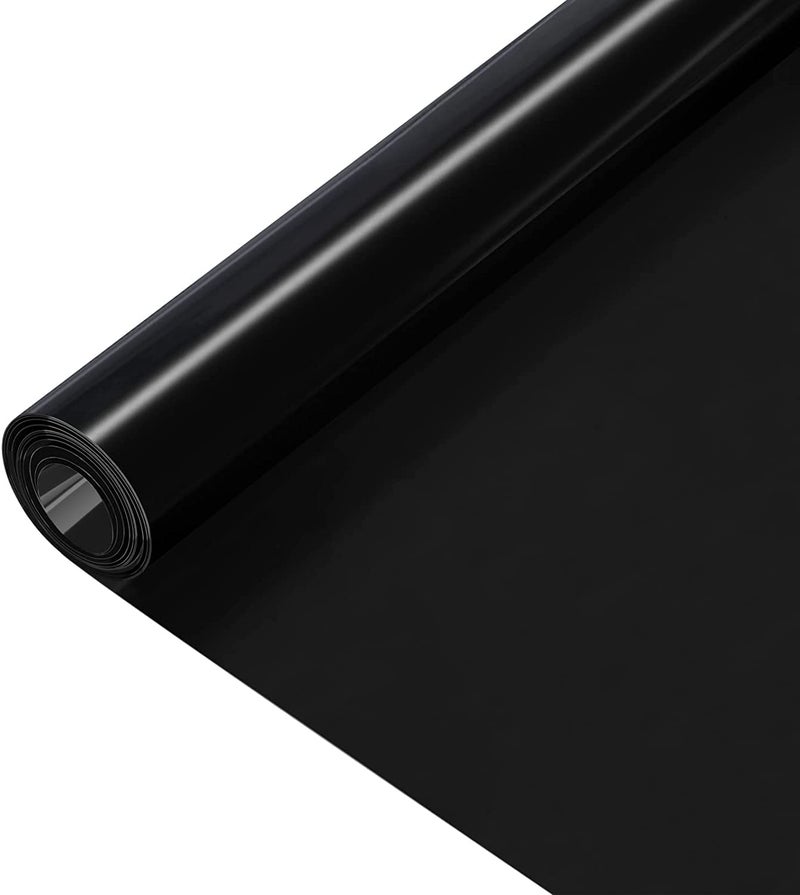 KAPIX Window Privacy Film, Glass Tint/UV Blocking/Heat Control/Reflective Mirror Glass Film for Home & Office- Window Glass Sticker || (Total Blackout, 20 x 98 Inch, 13.61 ft²) - Image 1