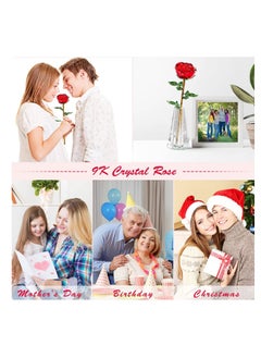 SYOSI Crystal Rose Flower Artificial for DecorationBest Gift Valentines Day Mothers Birthday  - Image 5