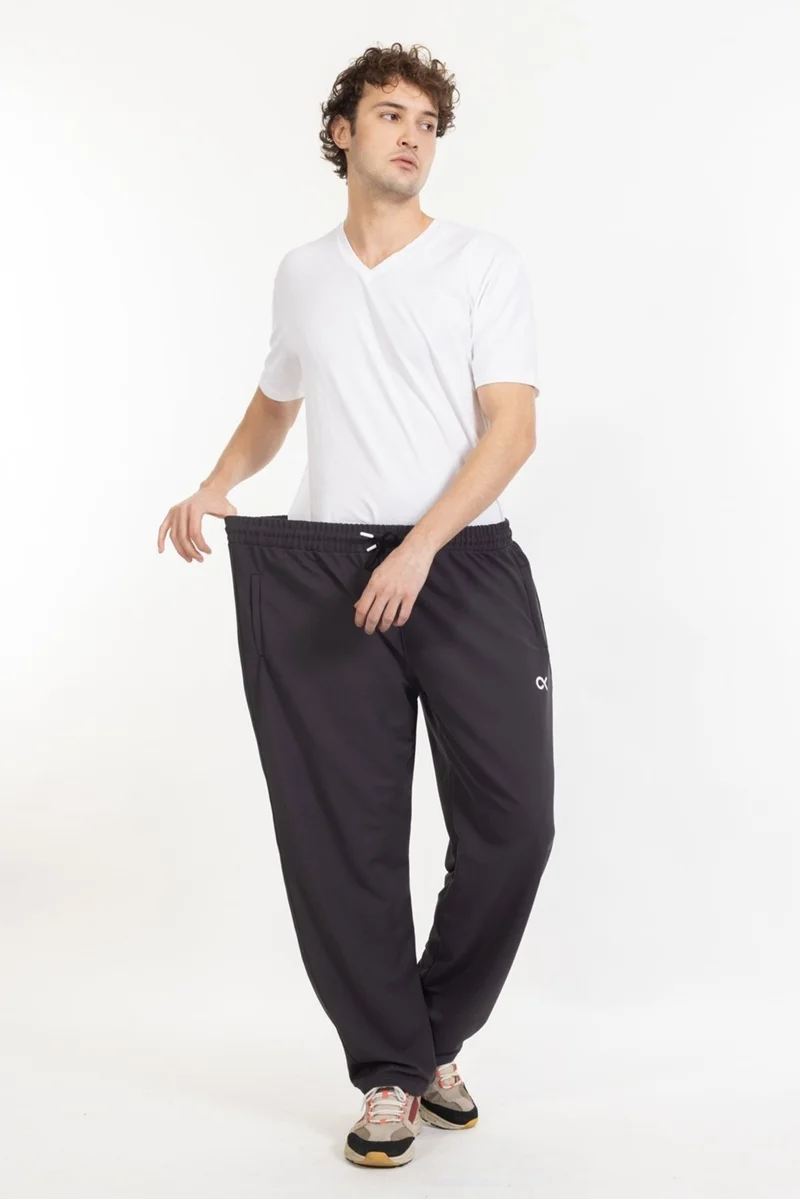 Tampap Large Size Men's Sweatpants with Pocket Zipper Blr-08