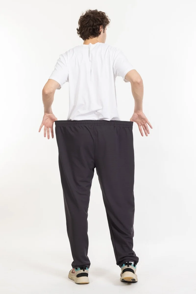 Tampap Large Size Men's Sweatpants with Pocket Zipper Blr-08
