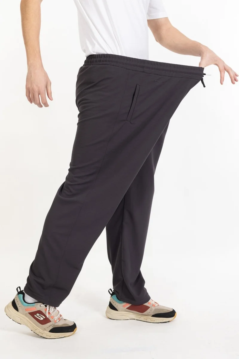 Tampap Large Size Men's Sweatpants with Pocket Zipper Blr-08