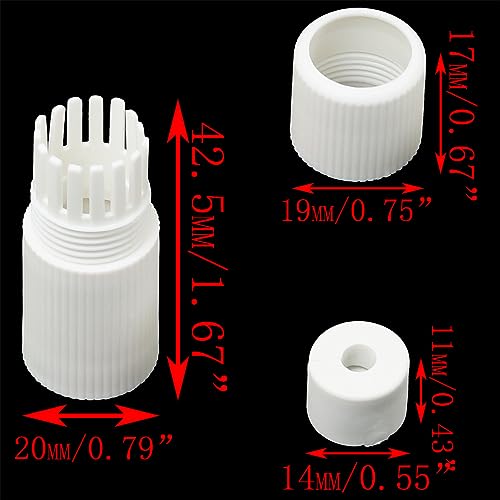 SJZBIN 10Sets White RJ45 Waterproof Connector Cap Cover for Outdoor Network IP Camera CCTV Pigtail Cable POE NVR System Connection Lid Adapter - Image 2