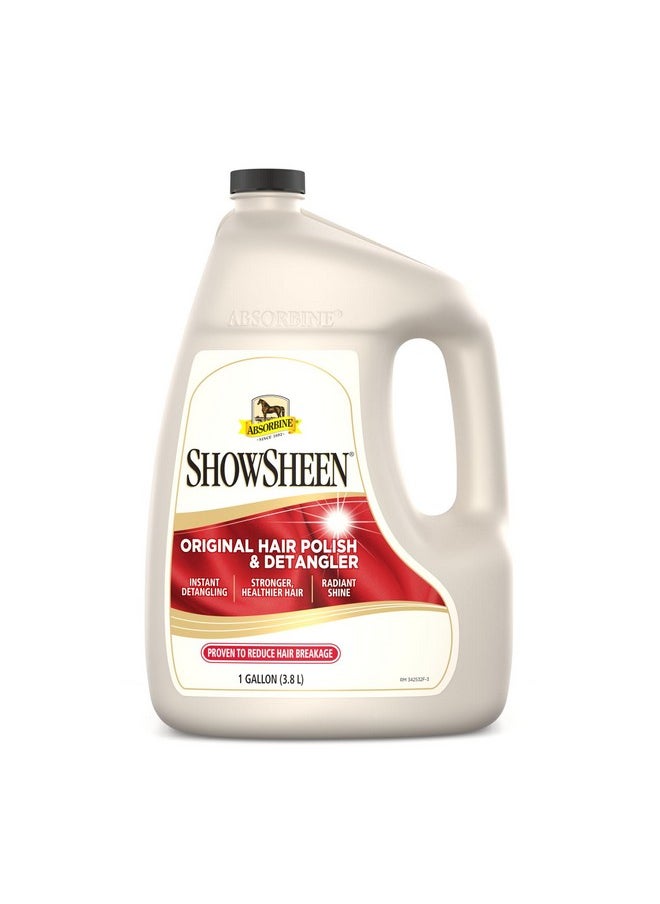 Absorbine - Showsheen Hair Polish & Detangler 128Oz Refill Jug, Horse And Dog Coat, Mane And Tail, Instant Detangling & Reduces Hair Breakage For Healthy Grooming & Radiant Shine - Image 1