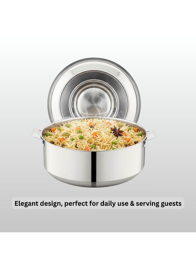 تسوماب طاجن تسوماب الساخن المصنوع من الفولاذ المقاوم للصدأ ذو الجدار المزدوج - 1 لتر - Image 5