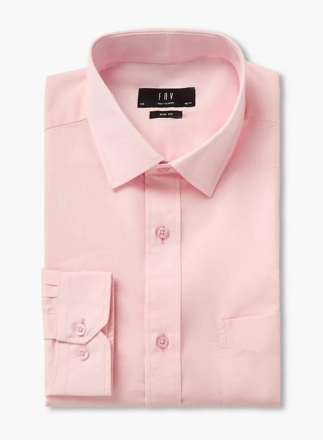 Splash FAV Set of 2 - Men Slim Fit Collared Long Sleeves Shirt