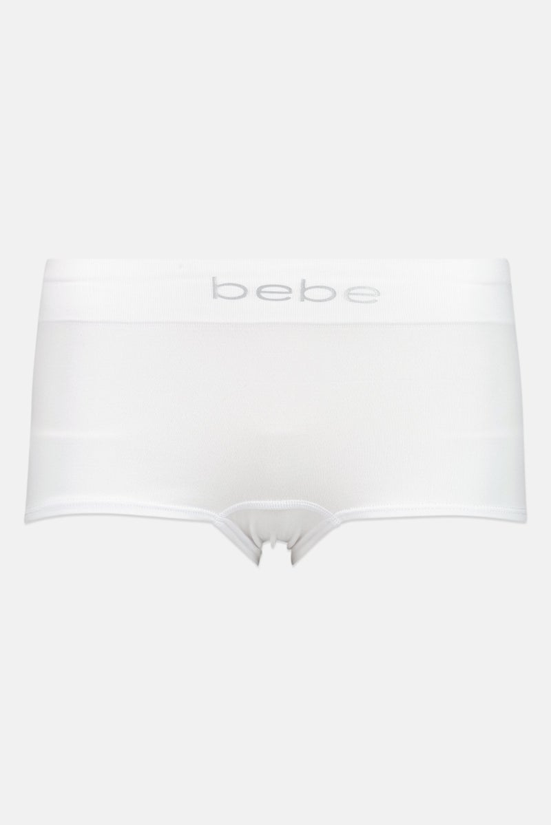 bebe Women 4 Pieces Brand Logo Seamless Boy Short, Multicolor - Image 4