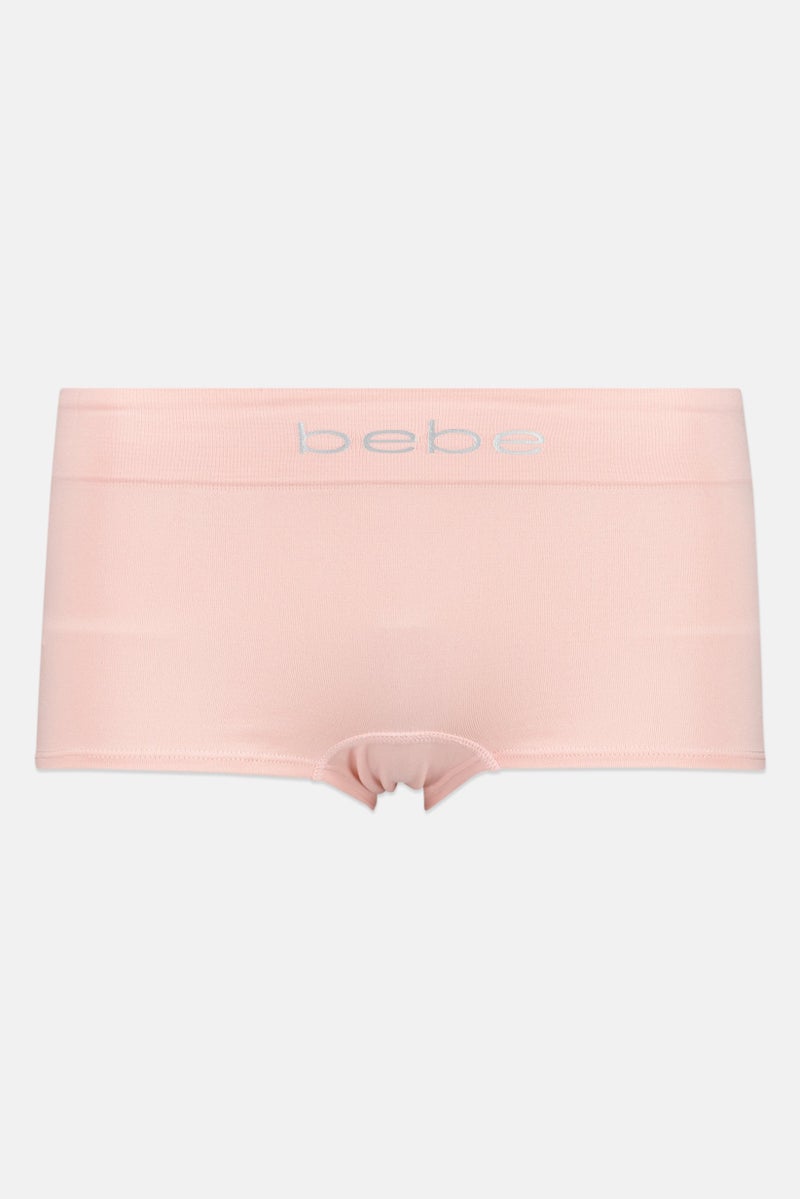 bebe Women 4 Pieces Brand Logo Seamless Boy Short, Multicolor - Image 5
