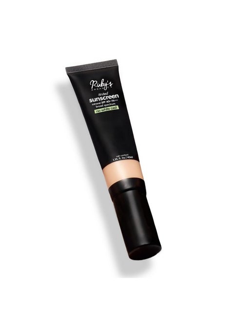Tinted Mineral Sunscreen With Spf 40, Universal Tint, No White Cast, 100% Mineral Uva+Uvb Filters, Water-Resistant, Sensitive Skin Safe, No Synthetic Chemicals, Natural & Vegan, All Skin-Tones - 40Ml