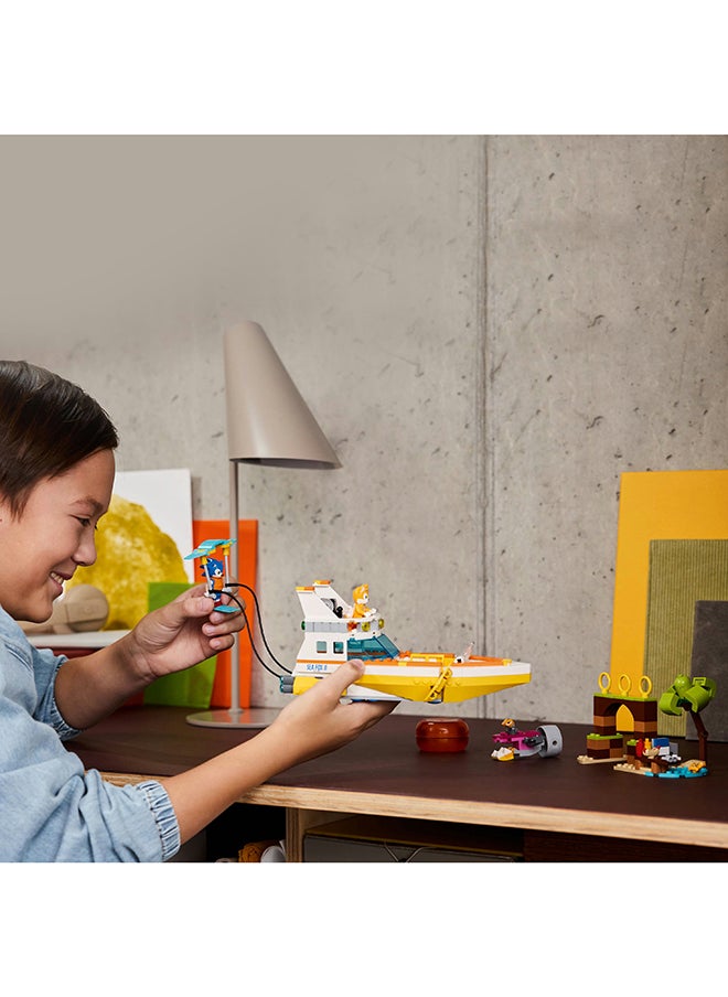 LEGO - لعبة تفاعلية قابلة للتحصيل من قارب مغامرات سونيك ذا هيدجهوج تايلز، طقم لعب للأطفال مع شخصيات ألعاب الفيديو وزلاجات مائية، هدية للاعبين الأولاد والبنات الذين تتراوح أعمارهم بين 8 سنوات وما فوق (393 قطعة) 76997 - Image 1