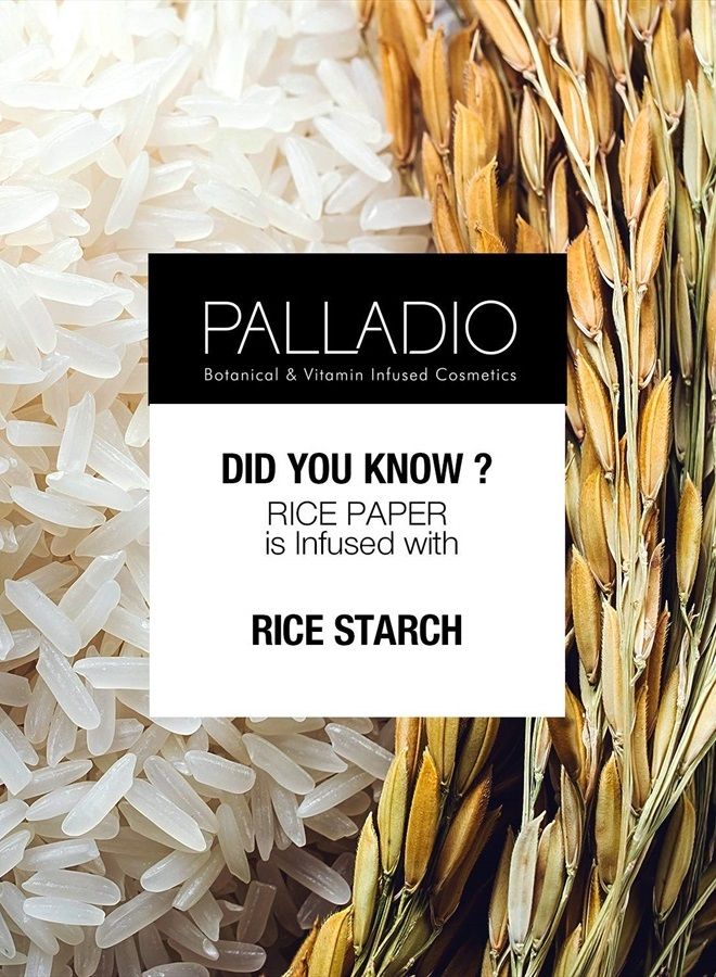 PALLADIO Rice Paper Facial Tissues for Oily Skin, Face Blotting Sheets Made from Natural Rice, Oil Absorbing Paper with Rice Powder, 2 Sided, Instant Results, Natural, 40 Count (Pack of 3) - Image 4