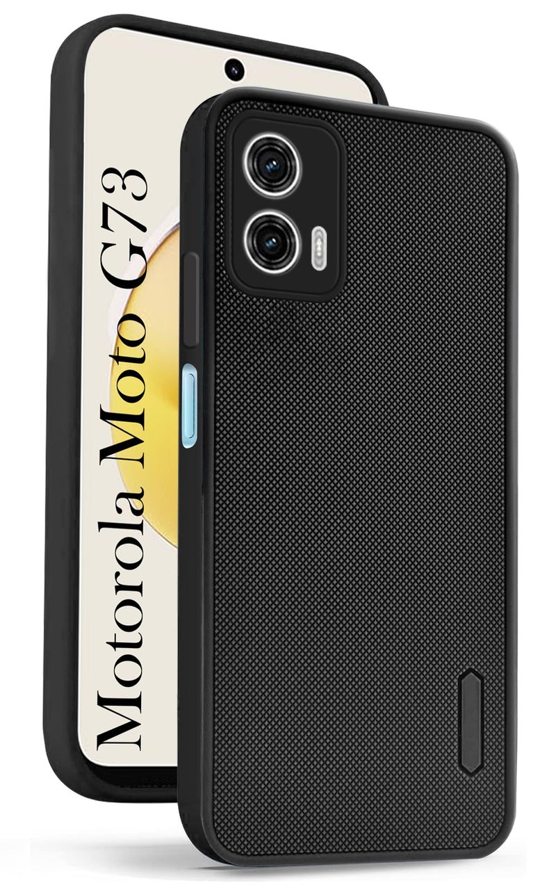 Jkobi Silicone Back Cover Case for Motorola Moto G73 (Textured Grip Design | Camera Protection | Slim and Light Weight | Soft Touch and Feel | Black) - Image 4