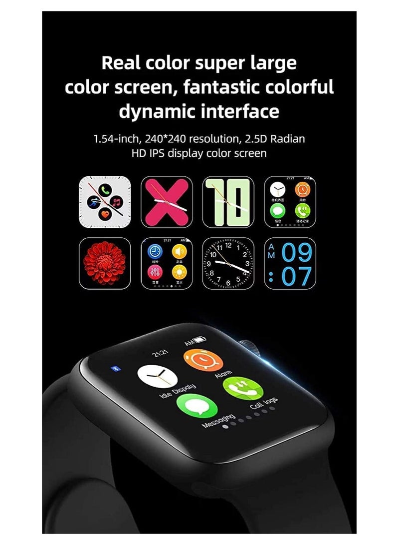 T500 Smart Watch with Bluetooth, Fitness Tracker, ECG, Heart Rate Monitor for Android and Mobile Phones (Multicolor) - Image 4