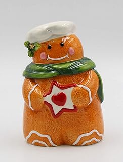Cosmos Gifts Cosmos Gifts Gingerbread Man Candy Box, Red, Green, White, Brown  - Image 1