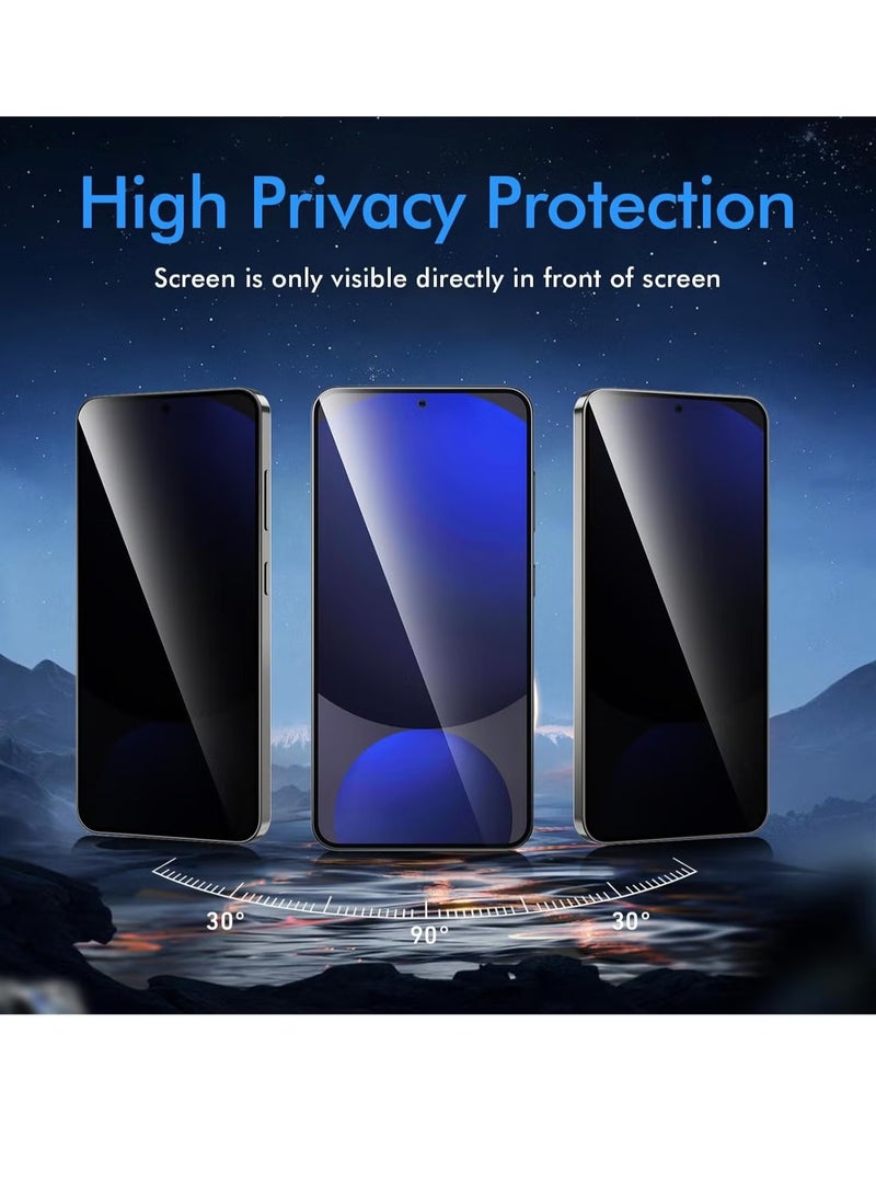 ELTRAZONE Compatible Samsung Galaxy S24 Ultra Privacy Screen Protector – Tempered Glass with Camera Lens Protection, Anti-Spy Feature, Supports Fingerprint ID, 9H Hardness, Ultra Clear, Bubble-Free, Black - Image 4