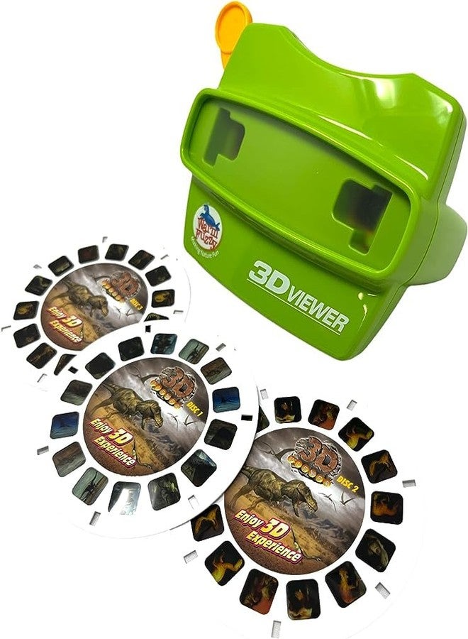 WARM FUZZY Toys 3D Viewfinder (Dinosaur) - Viewfinder for Kids & Adults, Classic Toys, Slide Viewer, 3D Reel Viewer, Retro, Vintage Toys with 3 Reels - Contains 21 High Definition 3D Images - Image 2