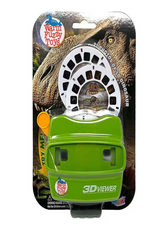 WARM FUZZY Toys 3D Viewfinder (Dinosaur) - Viewfinder for Kids & Adults, Classic Toys, Slide Viewer, 3D Reel Viewer, Retro, Vintage Toys with 3 Reels - Contains 21 High Definition 3D Images - Image 1