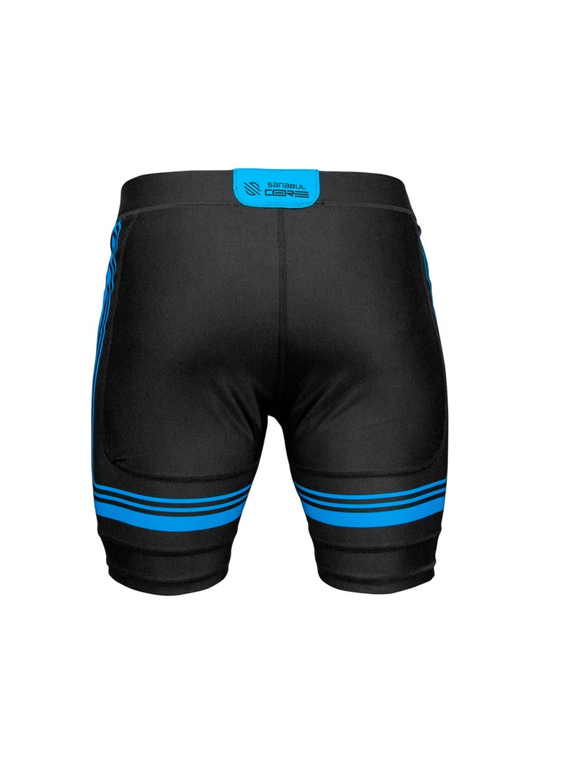 Sanabul Core Compression MMA Shorts Wrestling Jiu Jitsu No Gi BJJ Shorts for Men, BLACK LARGE - Image 2