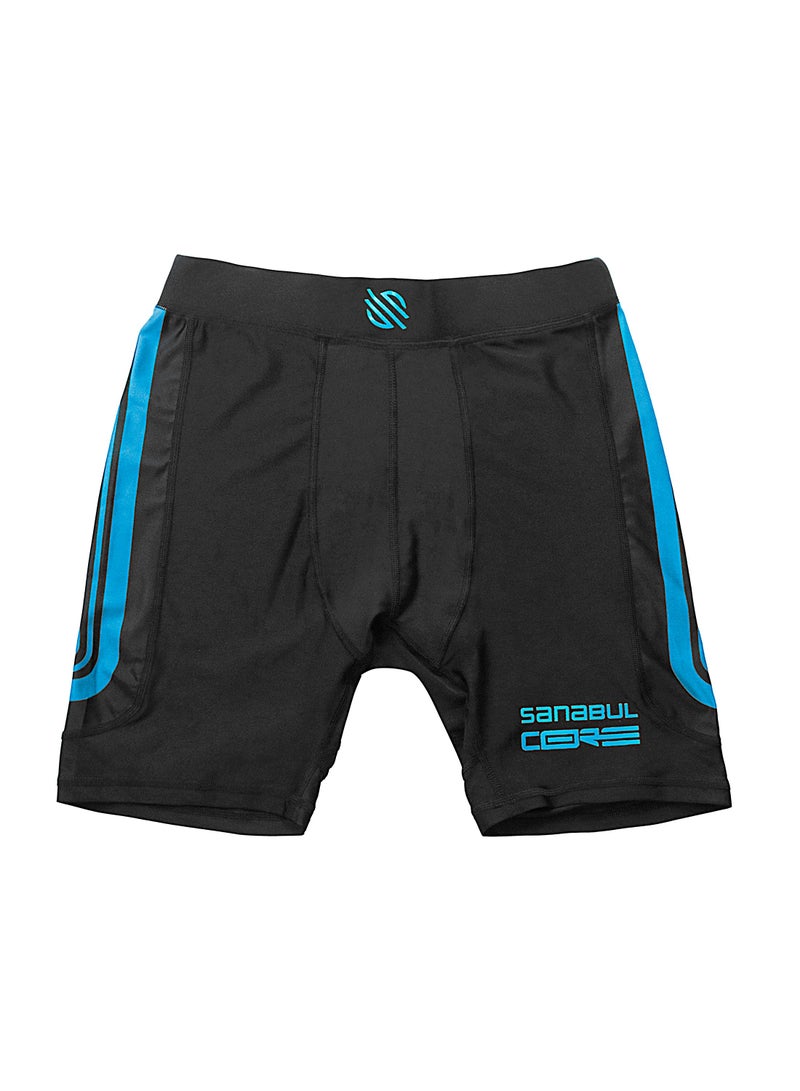 Sanabul Core Compression MMA Shorts Wrestling Jiu Jitsu No Gi BJJ Shorts for Men, BLACK LARGE - Image 3