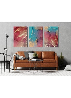 Home Gallery Set Of 3 Of Abstract Marble Texture Pattern  - Image 3