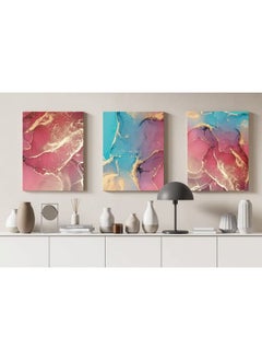 Set Of 3 Of Abstract Marble Texture Pattern