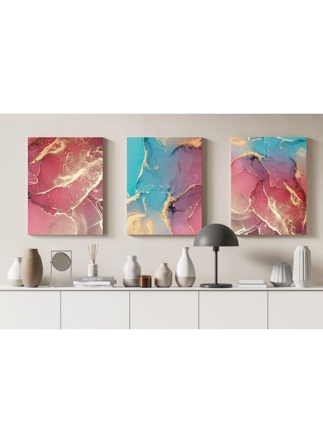 Home Gallery - Set Of 3 Of Abstract Marble Texture Pattern - Image 1