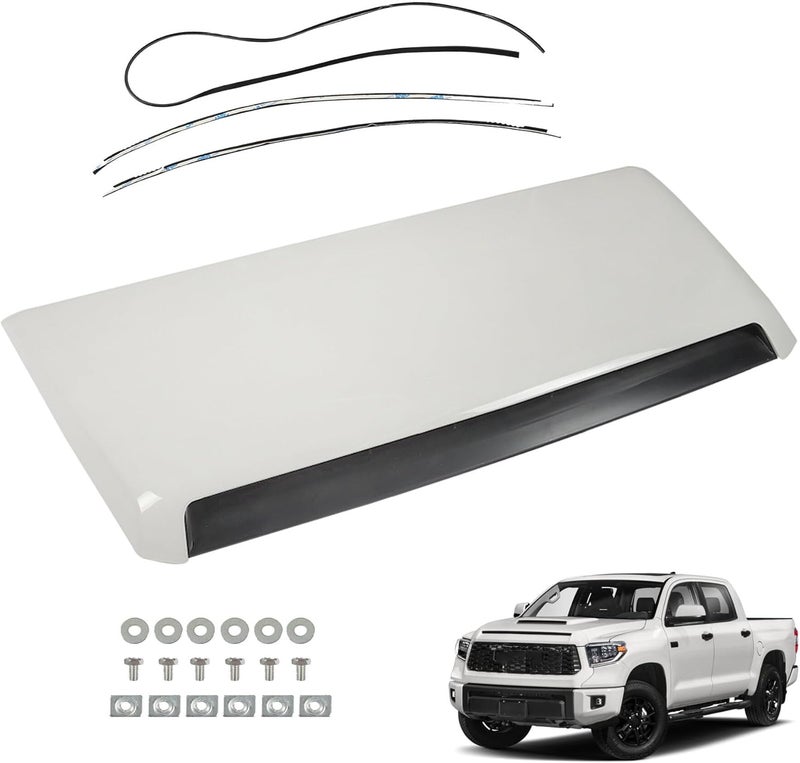 munirater White Hood Scoop Bulge Replacement for 2014-2021 Tundra 5.7L TRD Pro and TRD Sport Style - Image 1
