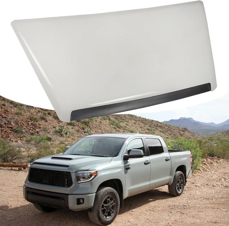 munirater White Hood Scoop Bulge Replacement for 2014-2021 Tundra 5.7L TRD Pro and TRD Sport Style - Image 2