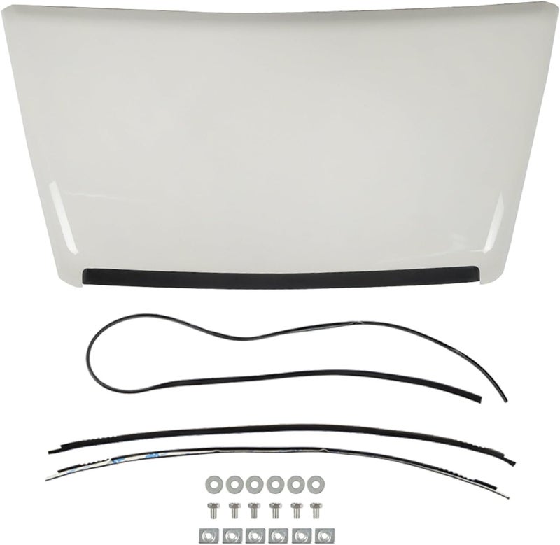 munirater White Hood Scoop Bulge Replacement for 2014-2021 Tundra 5.7L TRD Pro and TRD Sport Style - Image 3