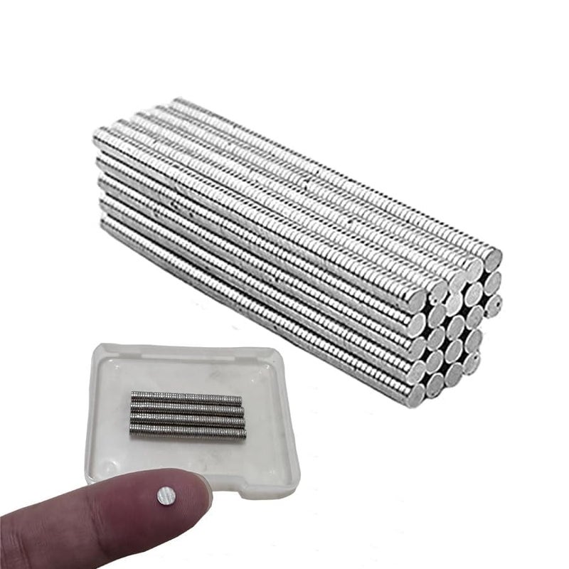 SNOOGG 8 x 2 mm Neodymium N35 disc Rare Earth Magnets for Whiteboard Fridge, Crafts, DIY, Science, Craft, Office, Students, Projects, Pack 40 Pc (Use for 14 Year Age and Above only) - Image 2